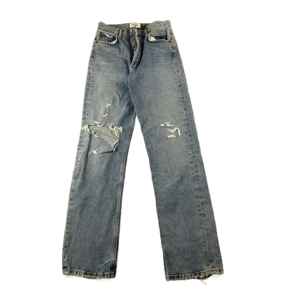 Agolde Jeans Women 25 Blue 90's Pinch Waist High Rise Straight Leg Streetwear